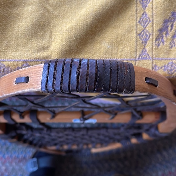 Snowshoes Snocraft Wooden Made in Maine, Like New Condition, Leather, Vintage - Picture 8 of 15